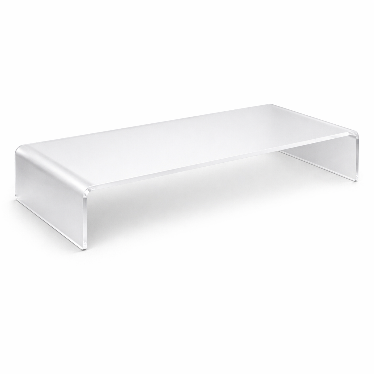 Acrylglas Monitorständer 50 × 20 × 10 cm – Bildschirmerhöhung transparent & in Farbe