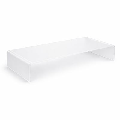 Acrylglas Monitorständer 50 × 20 × 10 cm – Bildschirmerhöhung transparent & in Farbe